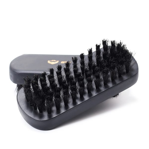 black men brush for mustache