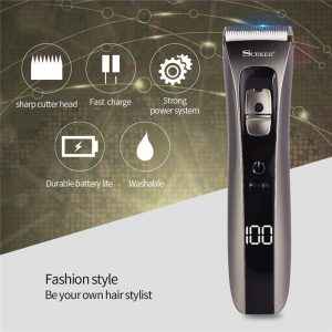 Digital display beard trimmer