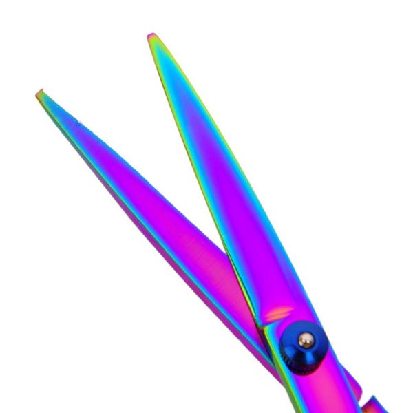 colorful hairdressing scissors