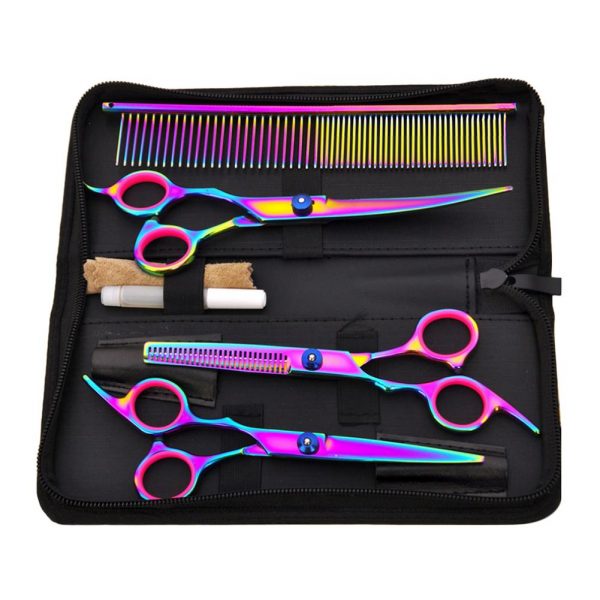 colorful 7inch hairdressing scissors