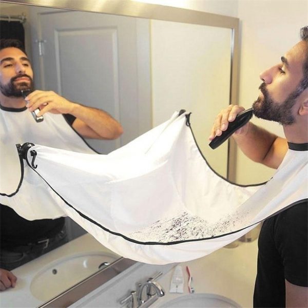 beard and mustache catcher apron