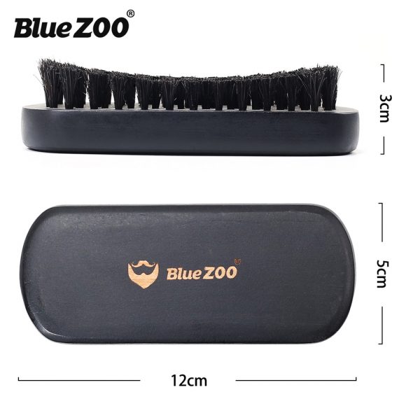 oval shape mustache brush