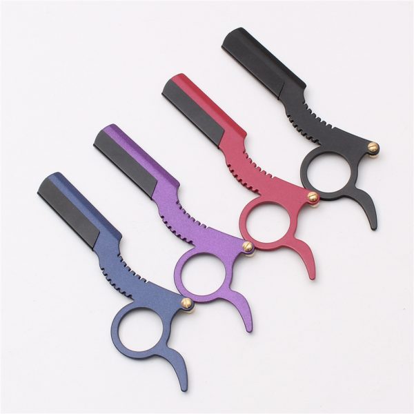 multi colors straight edge razors