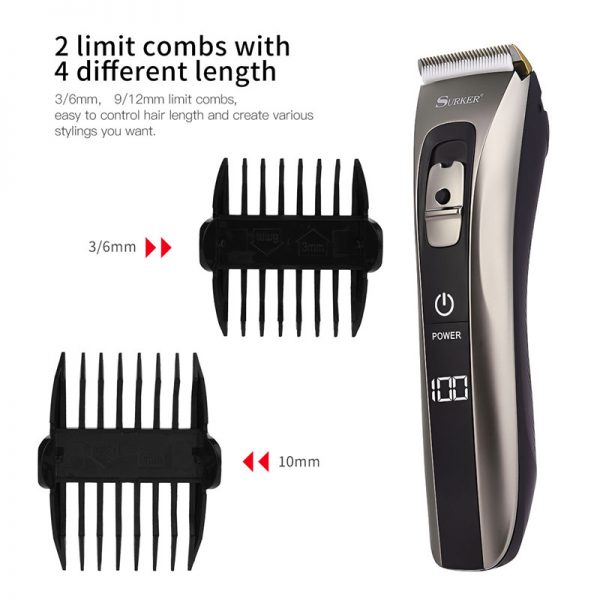 Ceramic titanium hair trimmer